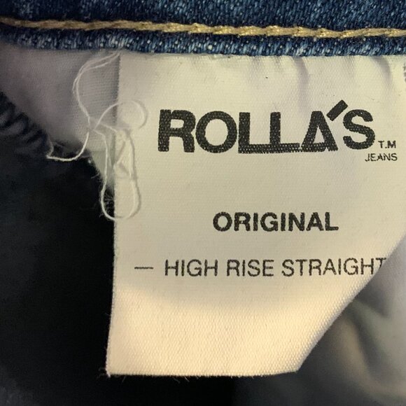 Rolla's Women's Original High Rise Straight Jeans Size 24 Blue Ankle Comfort - Picture 6 of 10